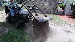 Homemade Front Loader on Mower / Garden Tractor Performance Evaluation