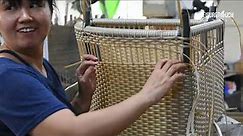 Rattan Weaving Course - How to Weave A Plastic Rattan Chair?