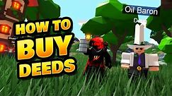 How to Sell Oil & Buy Deeds in Roblox Islands Update