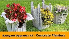 Stunning Concrete Planter DIY ~ Backyard Upgrades #3