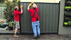 How To Install Colorbond Fence Panels - DIY At Bunnings
