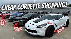 Buying CHEAP Salvage Auction Corvettes At Copart!!