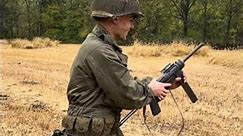 Firing M3 Grease Gun at a WWII Re-enactment