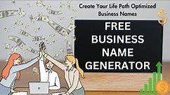 Free Business Name Generator Based On Your Life Path