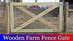 Building a Large Wooden Gate for the Barnyard