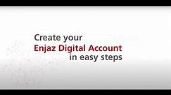How to open a new account online in Enjaz via #EnjazApp to send money internationally.