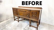 How to Restore Old Buffet Tables |||| Furniture Makeover Tips