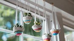 Make Clay Pinch Pot Hanging Planters to Display Your Fave Succulents