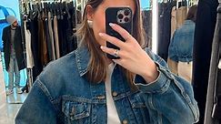 how to style a jean jacket in 2024 to make it look modern and chic 🤍 I love wearing denim jackets but sometimes it can look dated if not styled correctly. Here are my 4 easy styling tips to improve your denim jacket outfits to look more fashionable! | Styling With Kenzie