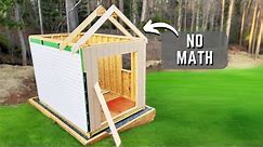 Easy DIY Shed Rafters NO MATH Needed