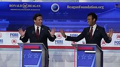 Candidates attack Trump, Biden, each other at chaotic GOP debate