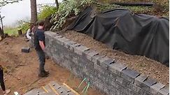 Building a Concrete Block Retaining Wall