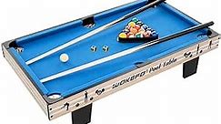 Table Top Mini Pool Table: 36" Portable Tabletop Pool Table Game Set, Small Pool Table for Kids & Cats, Includes Billiard Table, Balls, Cue Sticks, Chalk, Brush and Triangle