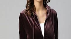 Buy Marks & Spencer Women Burgundy Hooded Sweatshirt -  - Apparel for Women