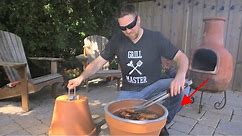 DIY BBQ Grill & Smoker made from Flower pots!