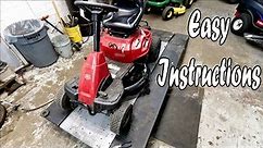 Craftsman 30" Riding Mower R1000 Belt Won't Stay On Comes Off Blade Won't Stop Deck Makes Noise