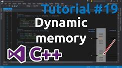 C++ Tutorial 19 - Dynamic memory
