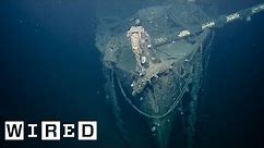 Sunken WWII Aircraft Carrier - First Look At Shipwreck | WIRED
