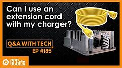 Can I use an extension cord with my charger? | Golf Cart Garage I Episode # 185