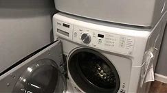 Reversing Dryer Door - Maytag Electric Stackable Washer and Dryer
