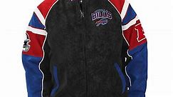 Officially Licensed NFL Men's Faux Suede Varsity Jacket  by Glll - Bills - 22338030 | HSN