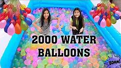 2000 Water Balloons I Inflatable Giant Pool I Kids Pool Party at Home #waterballoons