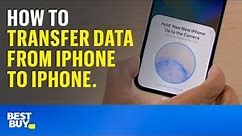 How to transfer data from iPhone to iPhone. Tech Tips from Best Buy.
