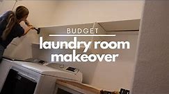 MAJOR Laundry Room Makeover On A Tight Budget: Part 1 / Laundry Room Remodel / Laundry Room Cabinets