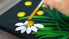 So Easy Satisfying Art 🌼 Painting Flowers Daisy