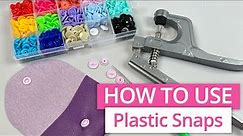 HOW TO USE PLASTIC SNAPS ON FABRIC | KAM PLIERS TUTORIAL