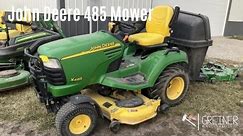 John Deere 485 Gas Riding Mower- Selling at our Spring 2024 Online Machinery Consignment Auction