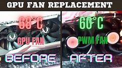 Graphics Card Fan Replacement With PWM Case Fan 120 mm || GPU Fan Replacement || Rtx 2060 Zotac AMP
