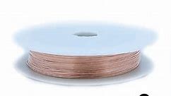 22 Gauge, 99.9% Pure Copper Wire (Round) Half Hard CDA #110 Made in USA - 1 Ounce (32FT) by CRAFT WIRE