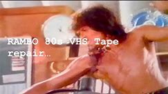 RAMBO First Blood Part 2 80s VHS rental Repair. Mission accomplished. #vhs #repairs #nqvhsanddata #retro #sylvesterstallone #roadshowhomevideo | NQ VHS and DATA Recovery