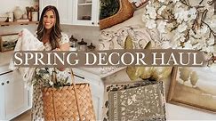 SPRING DECOR HAUL 2024 | simple spring decorating ideas, spring floral stems, and more!
