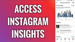 How To Access Instagram Insights