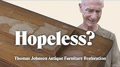 PART 2! Restoring an ANTIQUE Desk – Thomas Johnson Antique Furniture Restoration