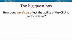 Word size and Bus Widths - A Level Computer Science