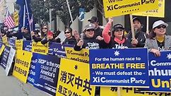 US: APEC 2023, Anti-CCP Protest Continues Near Xin Jinping's Hotel In San Francisco