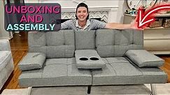 Best Choice Folding Futon Unboxing and Assembly PLUS Time Saving Tips for this great sofa bed!