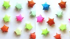 How To Make Lucky Paper Star | How To Make Small Paper Star | Little | Origami Stars Tutorial DIY