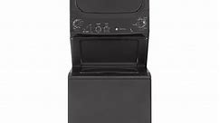 GE Unitized Spacemaker® 3.8 cu. ft. Capacity Washer with Stainless Steel Basket and 5.9 cu. ft. Capacity Electric Dryer|^|GUD27ESPMDG