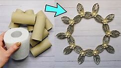 Easy Paper Wreath Tutorial / Toilet Paper Rolls Craft / DIY Home Decor Idea / Just Make It With Me