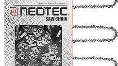 NEO-TEC 18 Inch Chainsaw Chain 3 Pack - S62-0.050" Gauge, 3/8"LP Pitch, 62 Drive Links Fit for Poulan, Kobalt, Echo, Ego, Greenworks Chainsaw and More