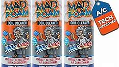 Crazy Foam AC Coil Cleaner for AC Unit Foaming - HVAC Condenser Coil Cleaner - Evaporator No Rinse or Rinse with Water, Heating & Refrigeration - Break down Grease Oil Dust Dirt (3)