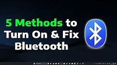 5 Methods to Fix & Turn On Bluetooth (Windows 11) | 2023 Tutorial | How To