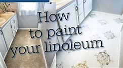 How to paint your Vinyl floor! How to paint floors