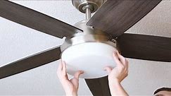 How to Install HUNTER Ceiling Fan Exeter COSTCO Home Depot Lowes DIY HOME REPAIR
