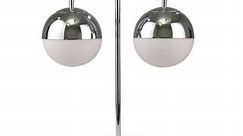Metal 25" Double Orb Table Lamp On Marble Base, Si - Bed Bath & Beyond - 31126167
