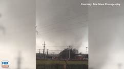 Tornado twists through Clarksville, Tennessee